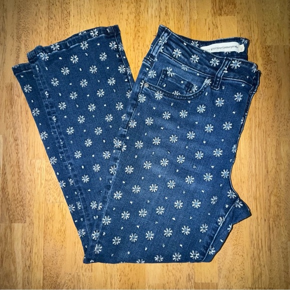 Anthropologie Pilcro embroidered Women's high rise cropped bootcut size 29 Jeans - Picture 2 of 14